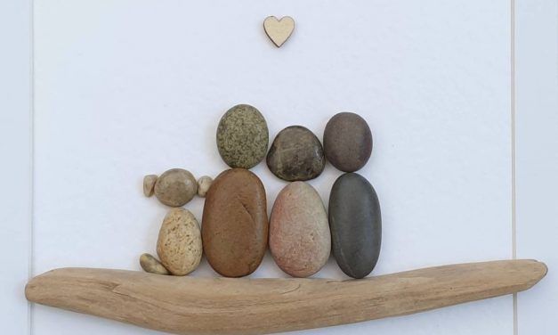 CUADROS CON PIEDRAS PARA LA FAMILIA