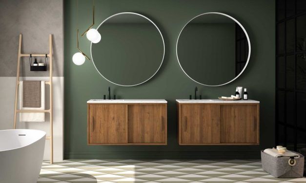 BAÑOS DE ESTILO MID CENTURY